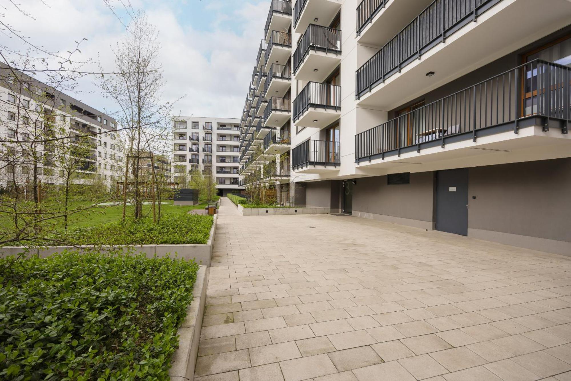 With Balcony & Parking In By Renters Apartament